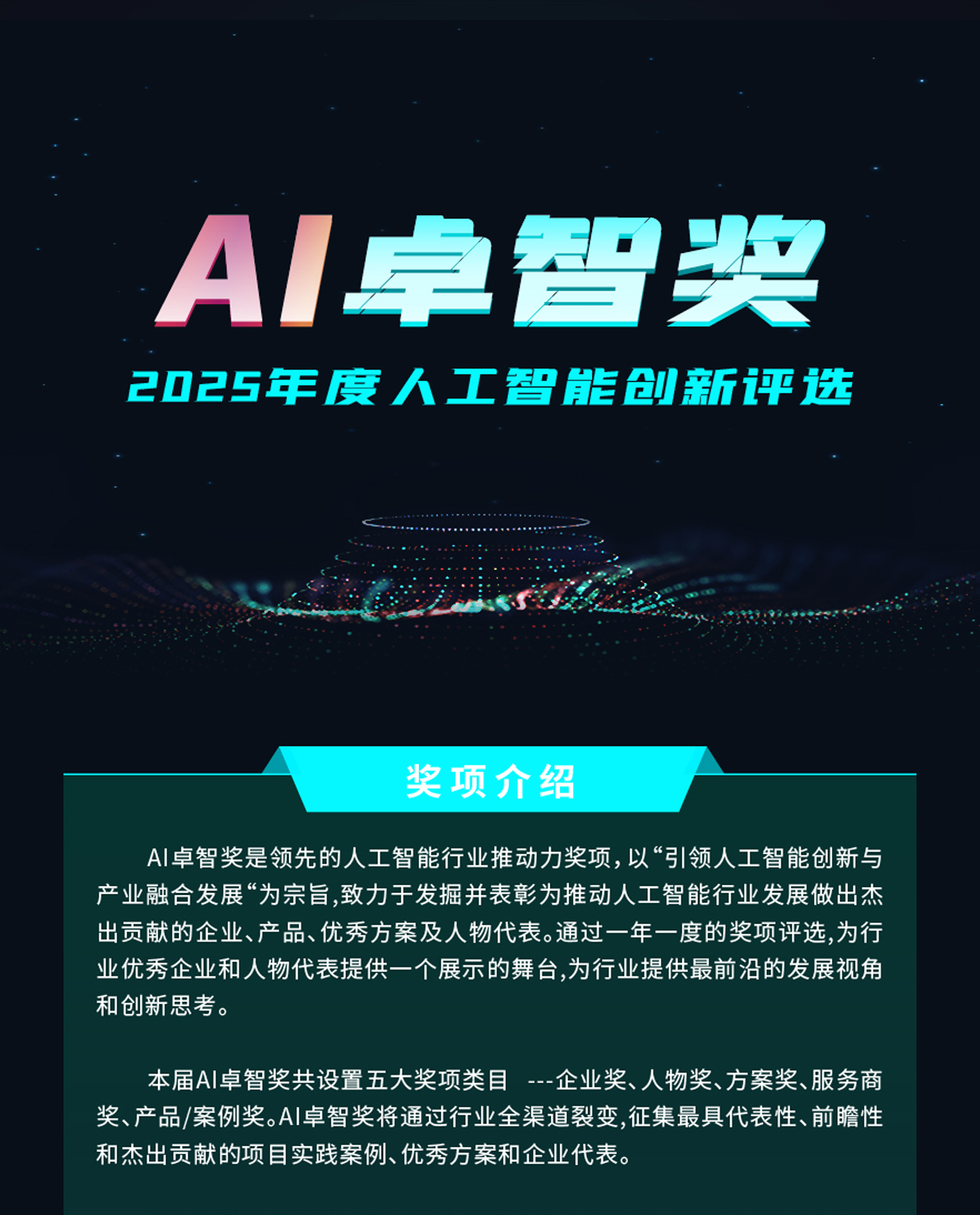 “AI卓智奖”年度人工智能创新评选